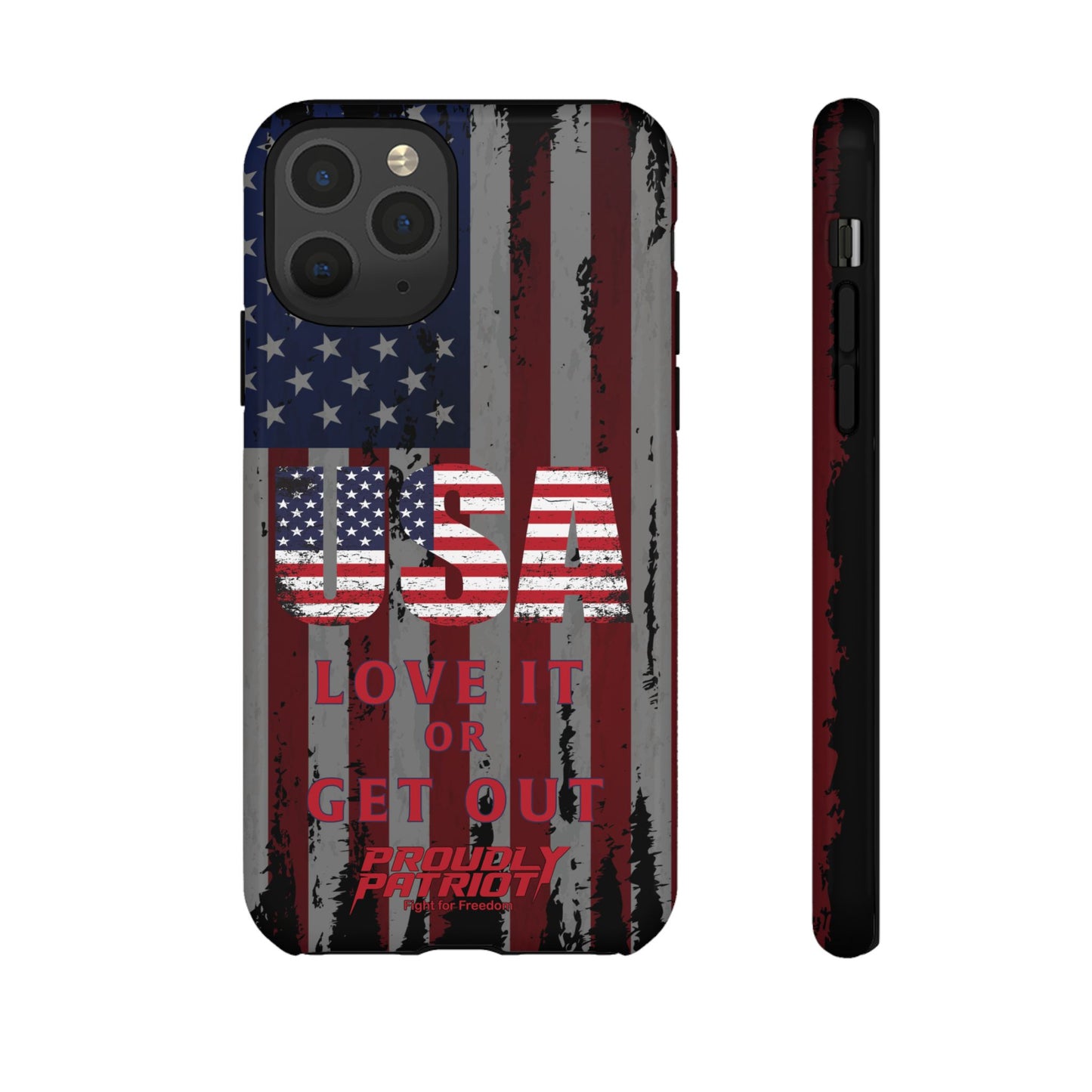 Stars, Stripes, and Zero Tolerance BLK Phone Case