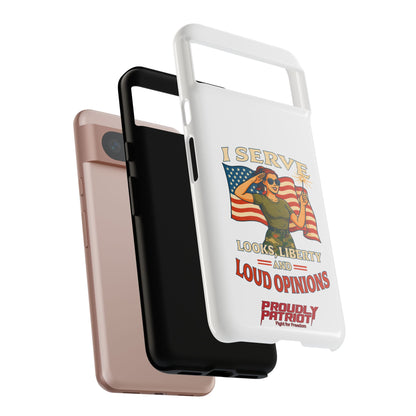 Patriotic Sass in Camo Class, Phone Case