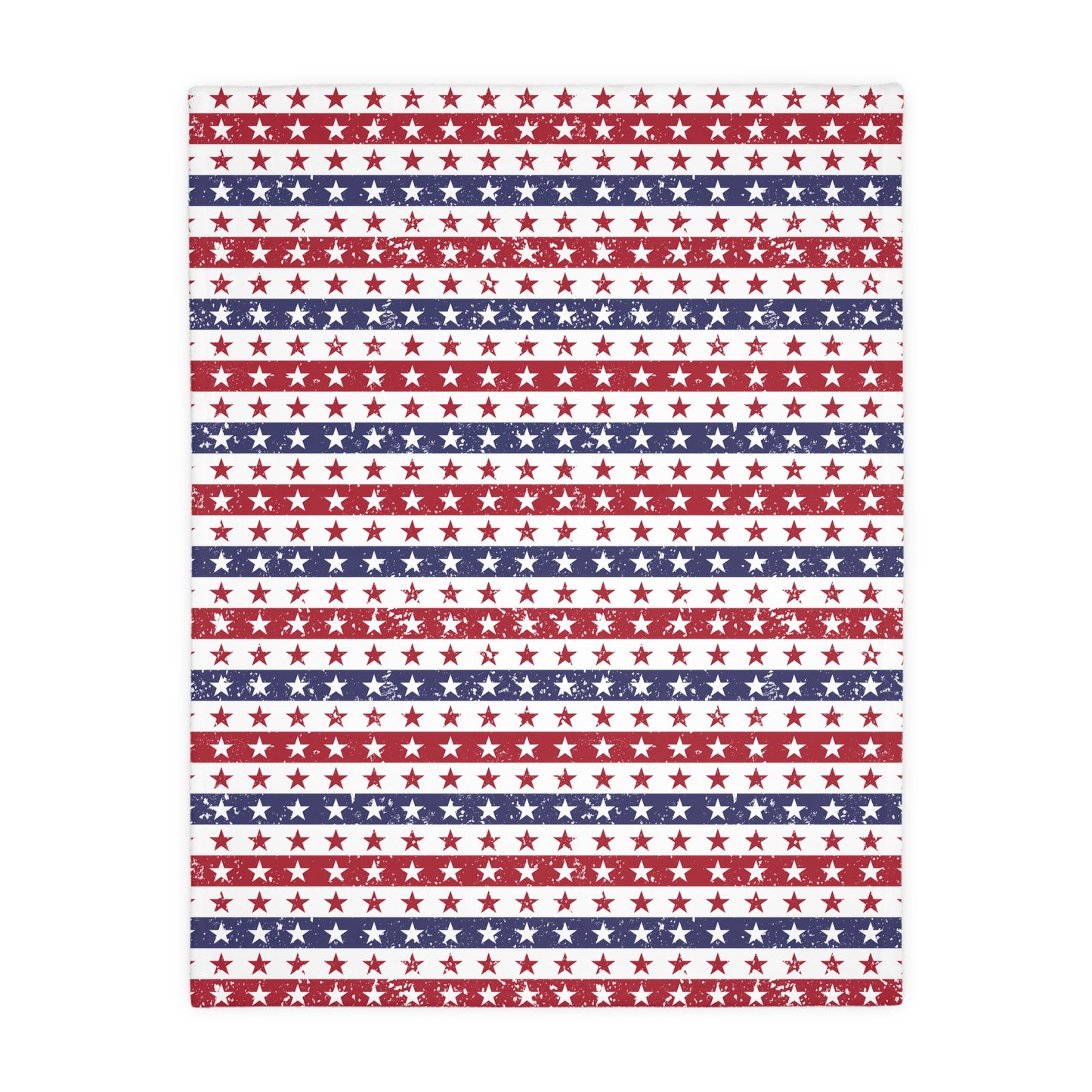 Cozy Patriotic Velveteen Blanket