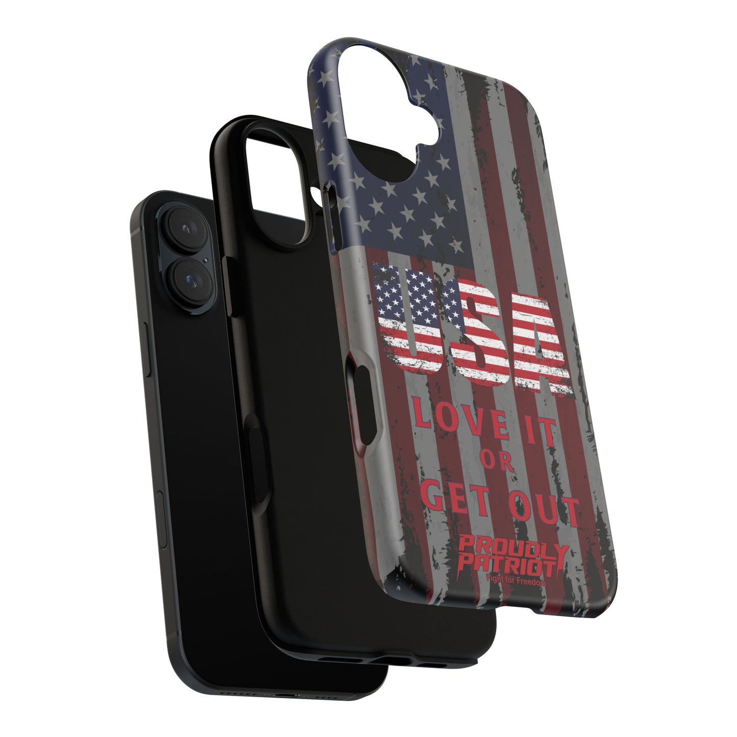 Stars, Stripes, and Zero Tolerance BLK Phone Case