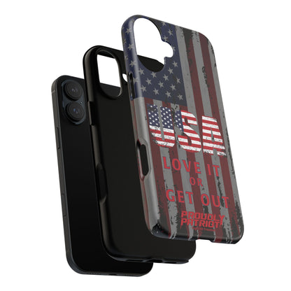 Stars, Stripes, and Zero Tolerance BLK Phone Case