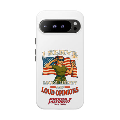 Patriotic Sass in Camo Class, Phone Case