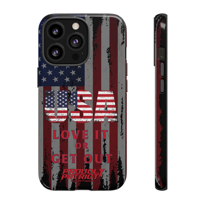 Stars, Stripes, and Zero Tolerance BLK Phone Case