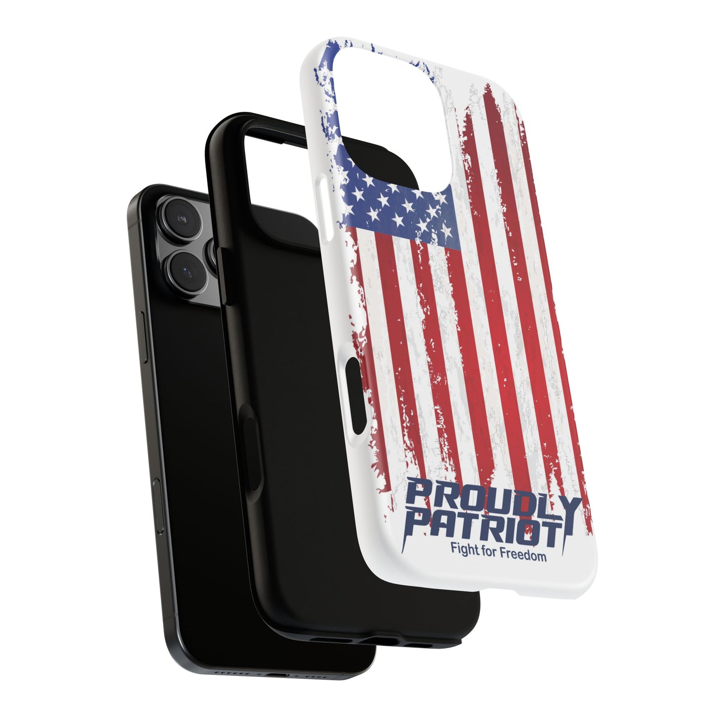 Distressed Flag, Patriotic Phone Case for Proud Americans, USA Flag Phone Cover, Tough Cases for Veterans, Independence Day Gift