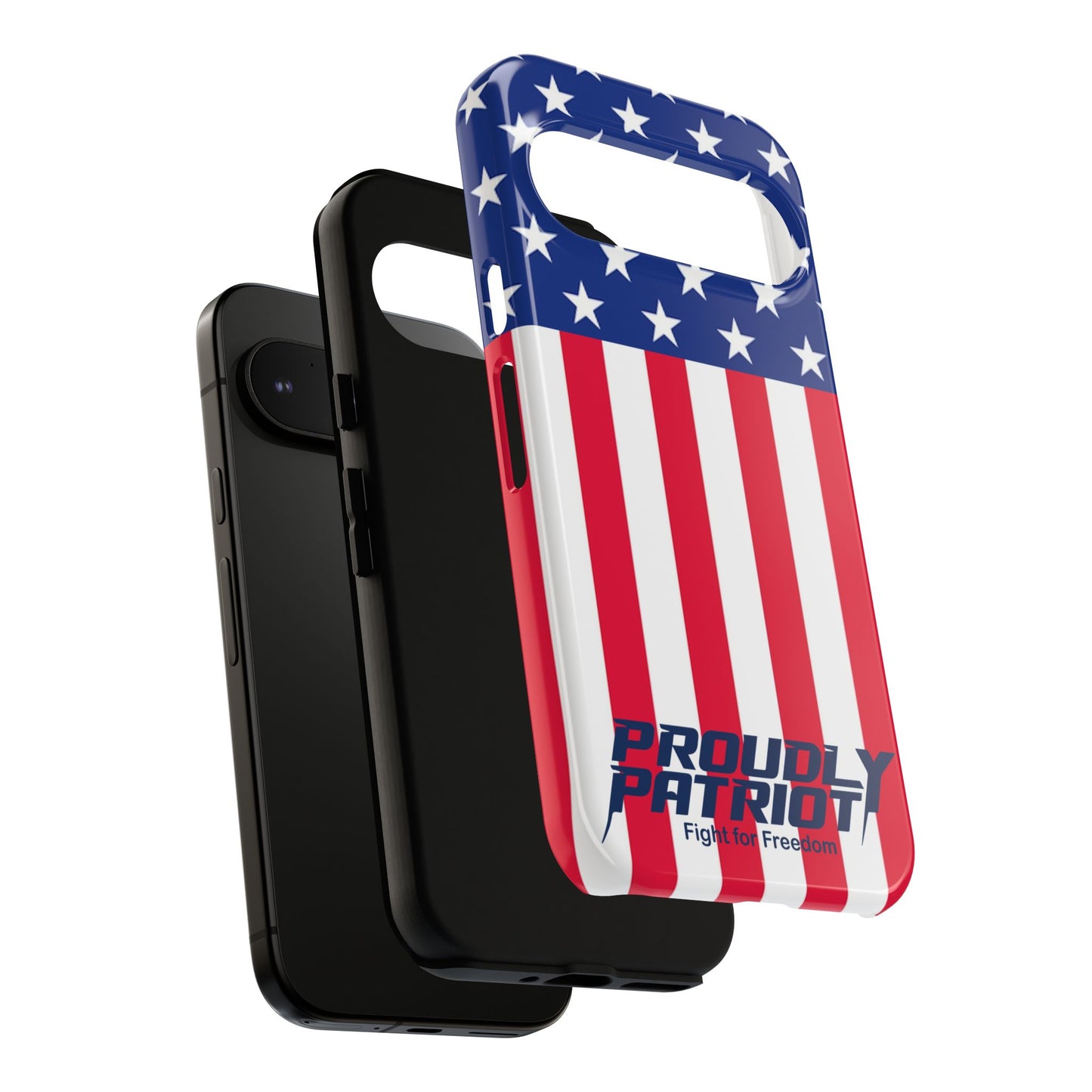 Stars, Stripes, and Cell Phones, Patriotic Phone Case for Proud Americans, USA Flag Phone Cover, Tough Cases for Veterans, Independence Day Gift