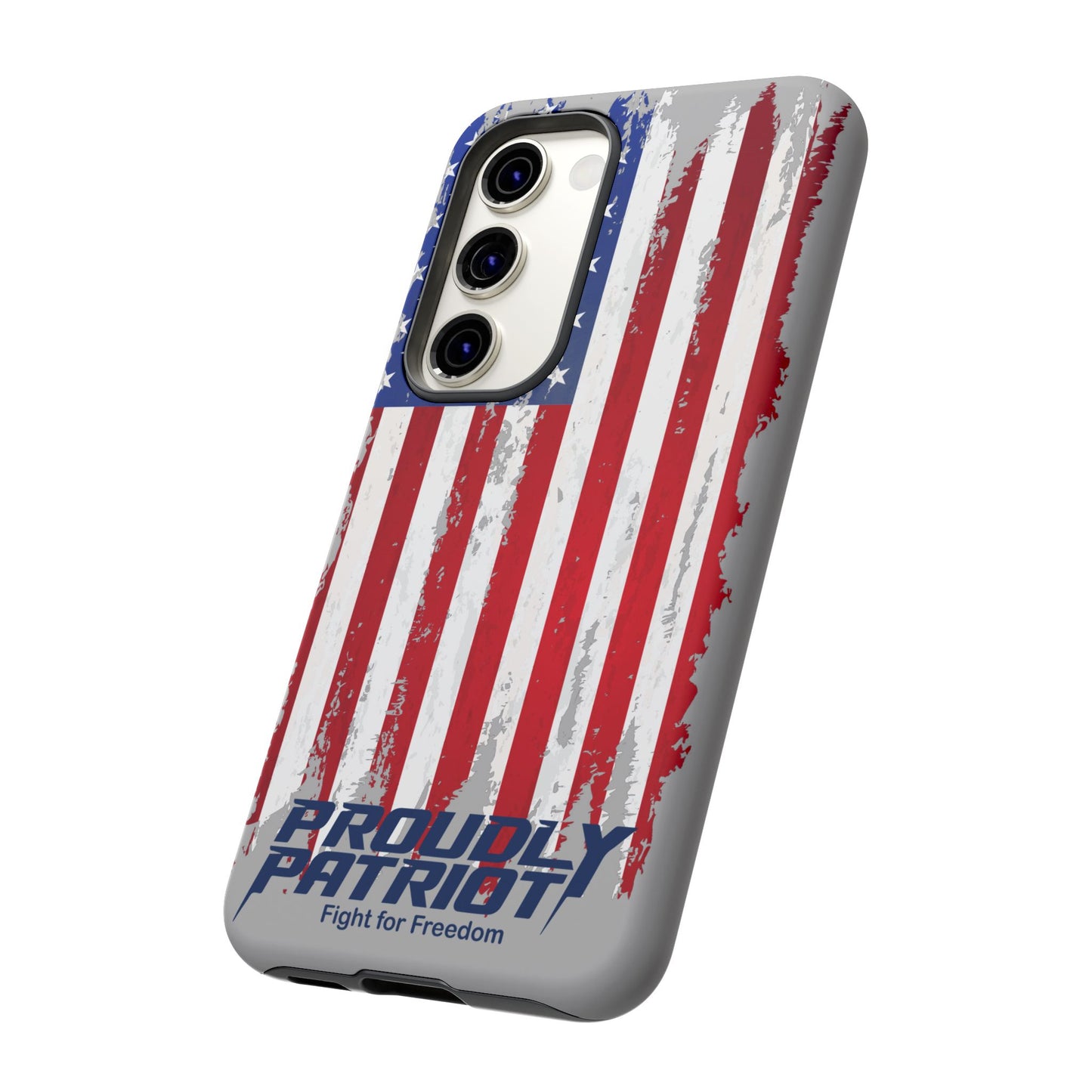 Distressed Flag Gray, Phone Case