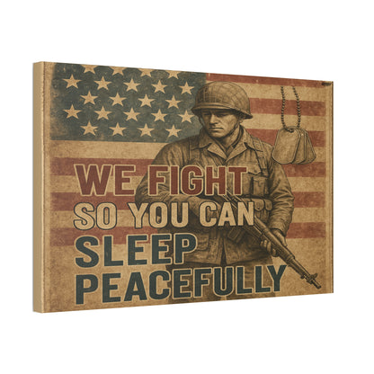 Sleep Peacefully Canvas Wall Art