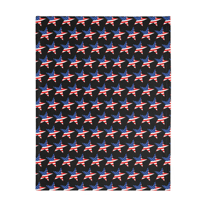 Cozy Patriotic Velveteen Blanket