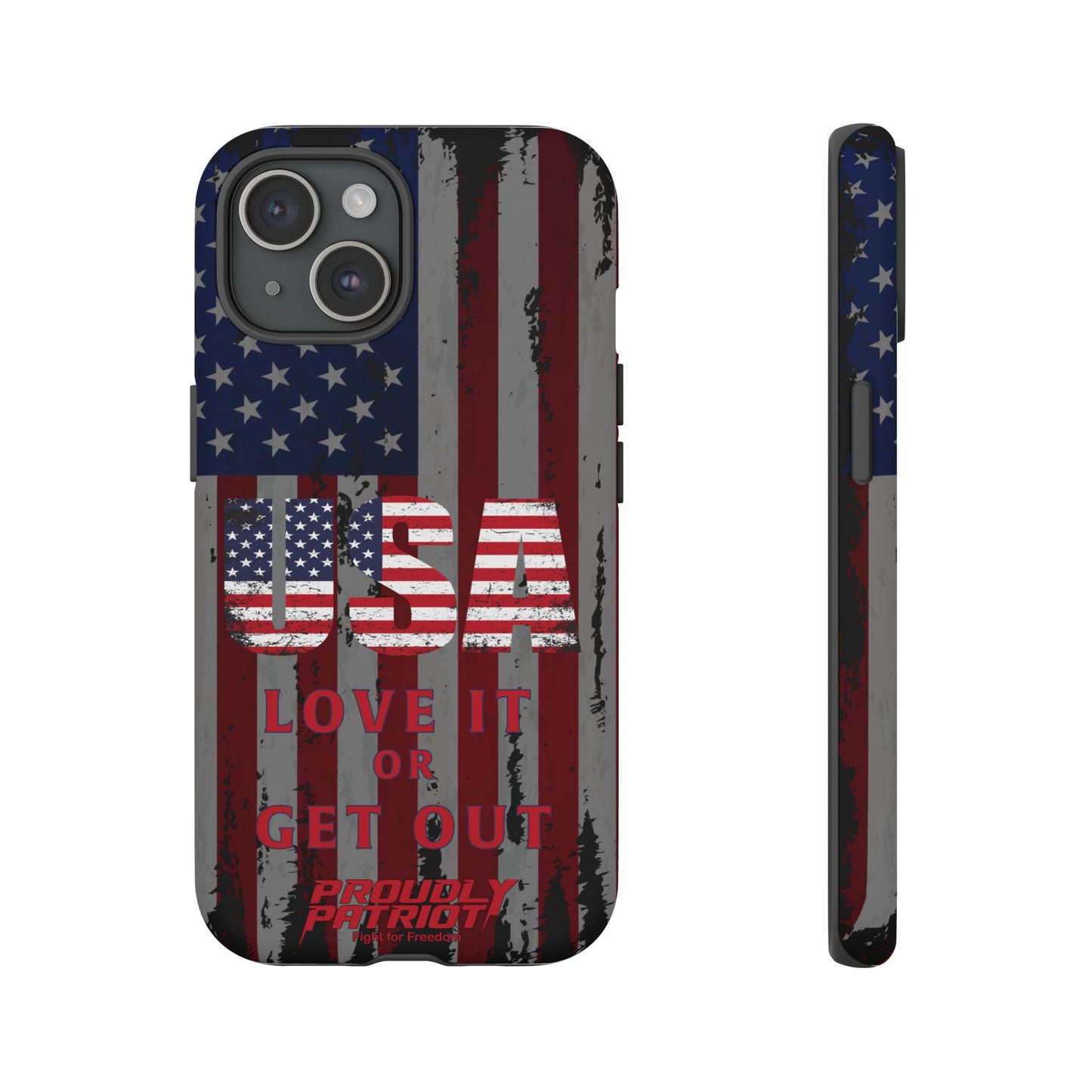 Stars, Stripes, and Zero Tolerance BLK Phone Case