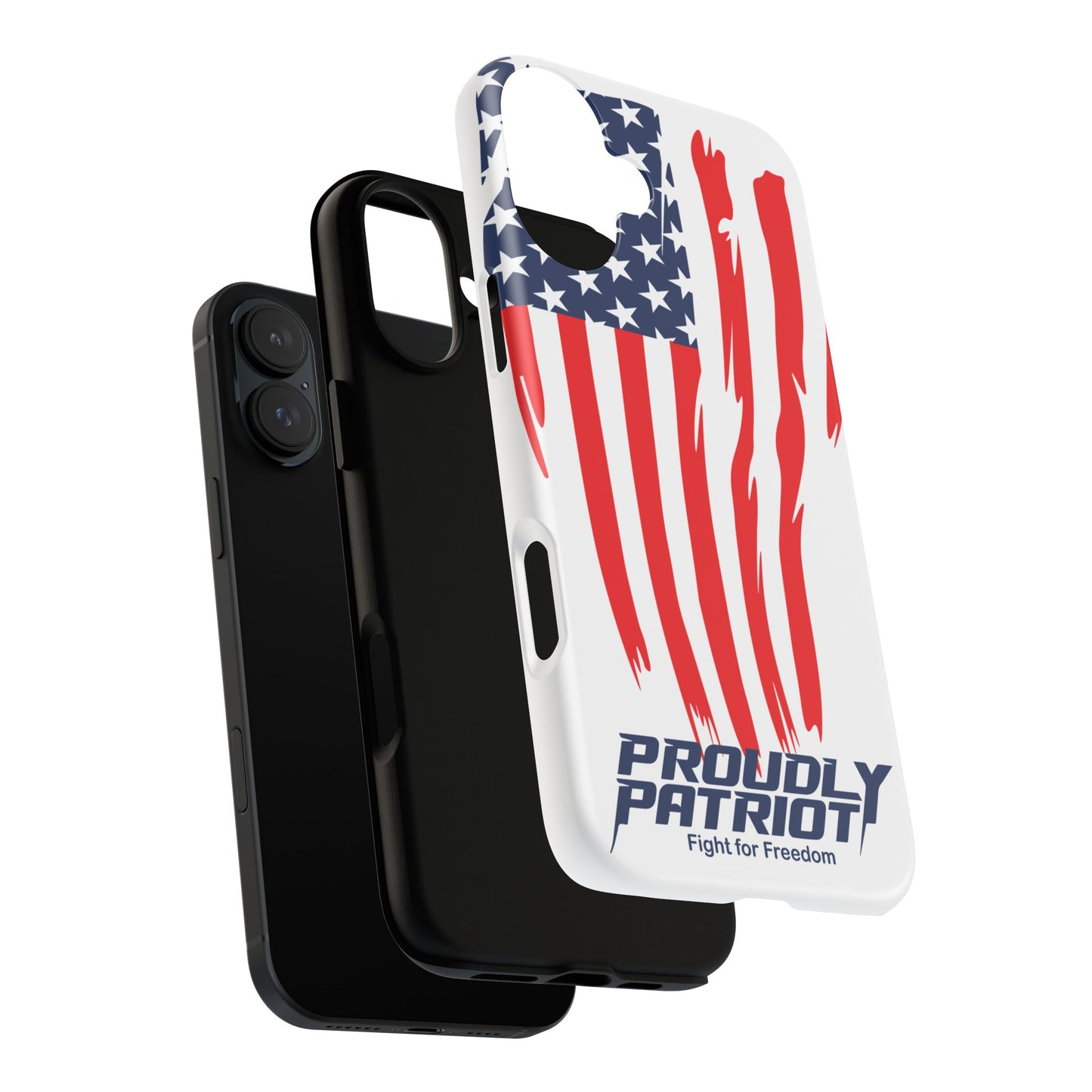The Flag, Patriotic Phone Case for Proud Americans, USA Flag Phone Cover, Tough Cases for Veterans, Independence Day Gift