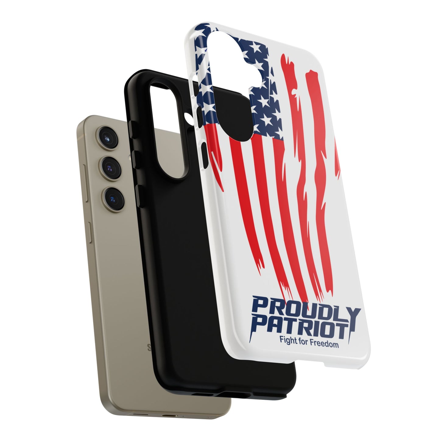 The Flag, Patriotic Phone Case for Proud Americans, USA Flag Phone Cover, Tough Cases for Veterans, Independence Day Gift