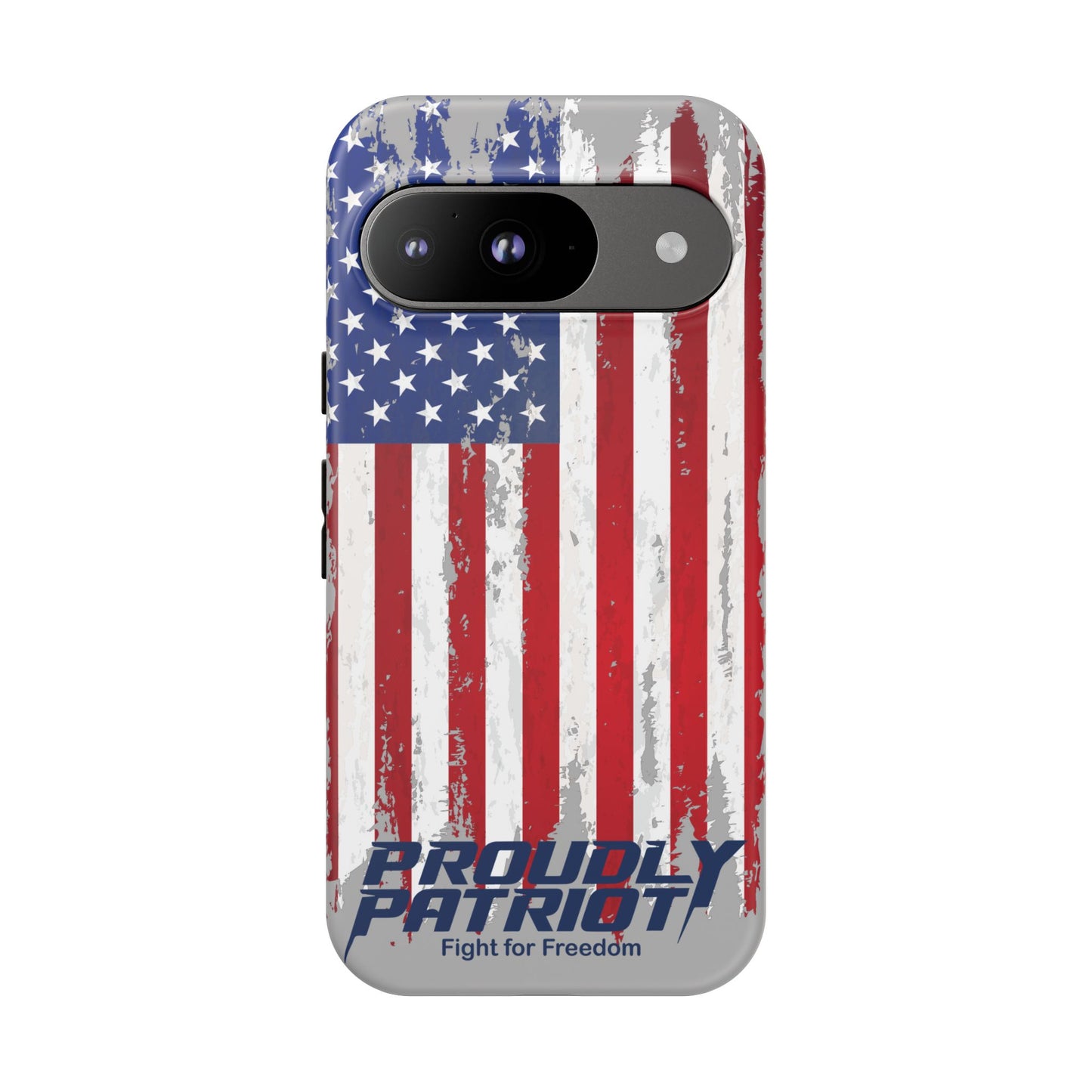 Distressed Flag Gray, Phone Case
