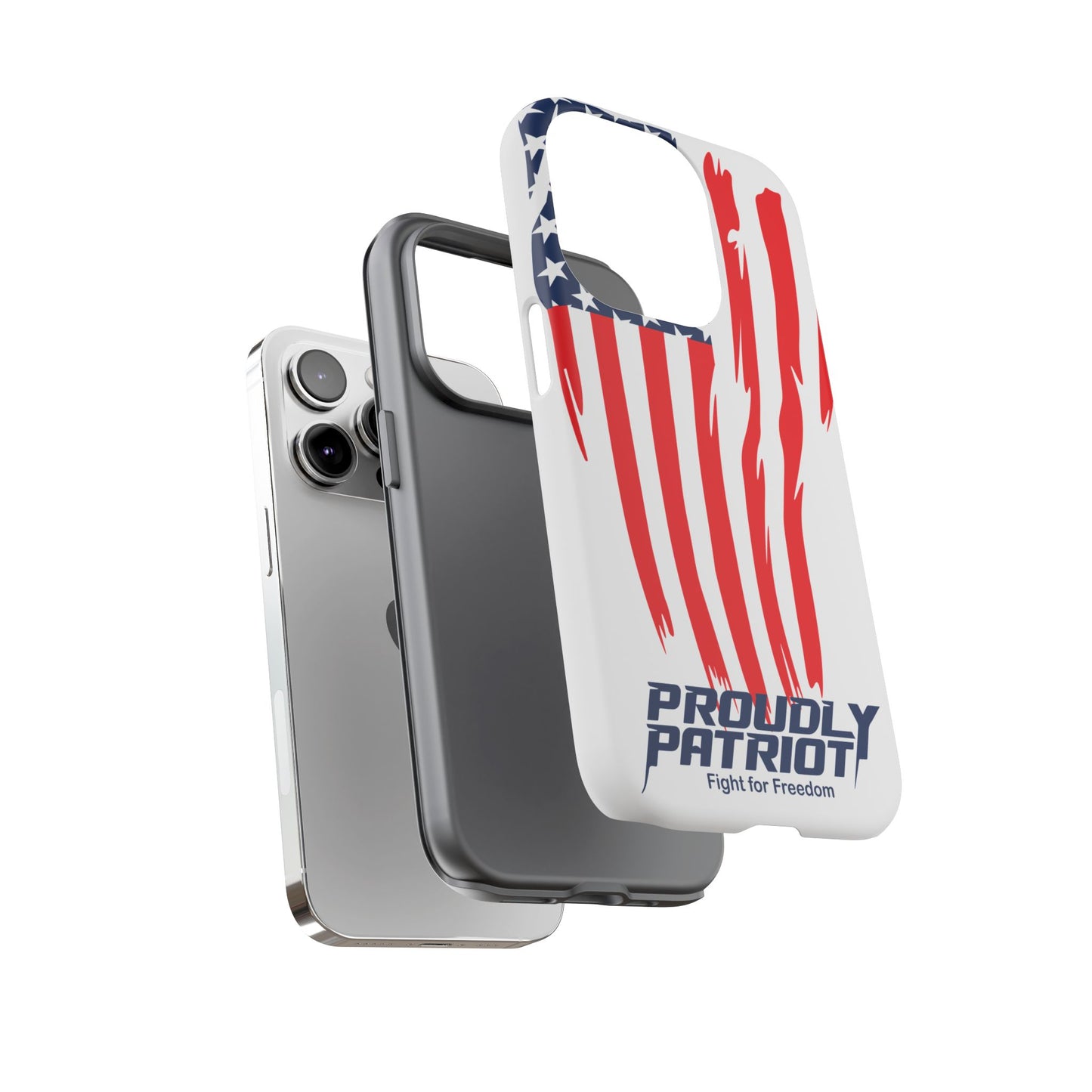 The Flag, Patriotic Phone Case for Proud Americans, USA Flag Phone Cover, Tough Cases for Veterans, Independence Day Gift