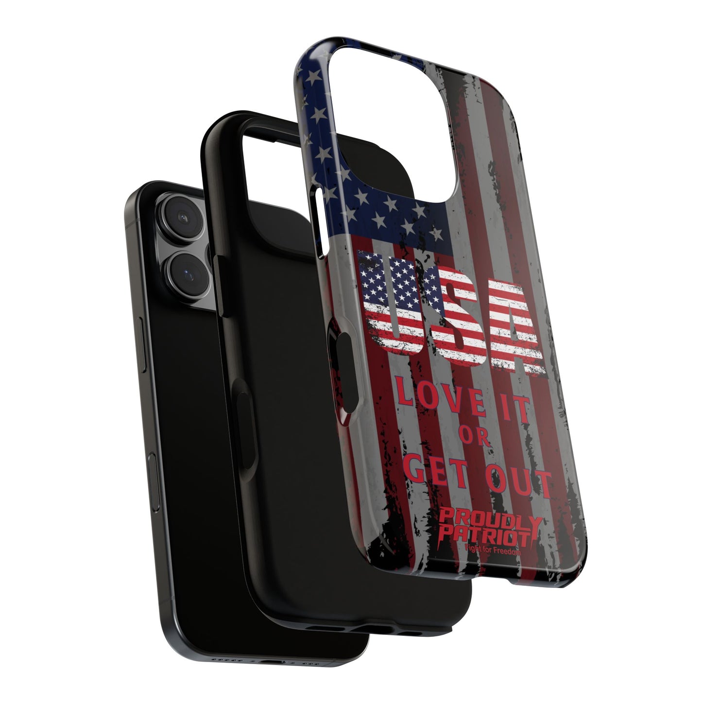 Stars, Stripes, and Zero Tolerance BLK Phone Case