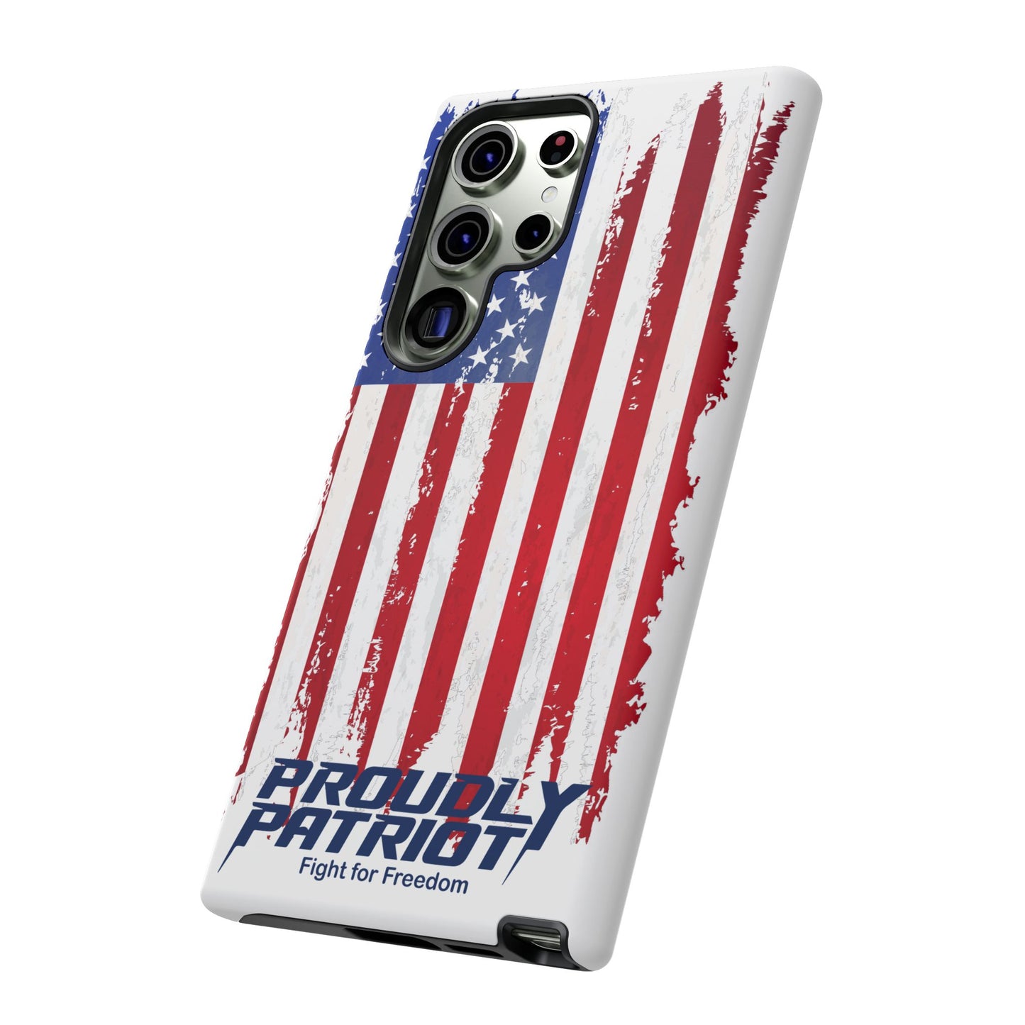 Distressed Flag, Patriotic Phone Case for Proud Americans, USA Flag Phone Cover, Tough Cases for Veterans, Independence Day Gift