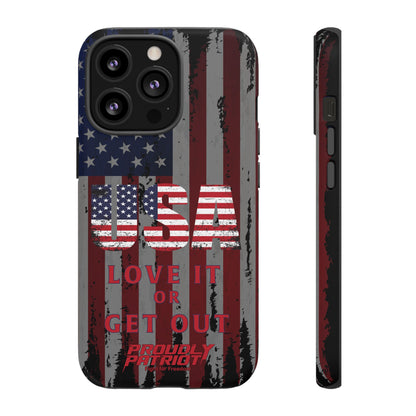 Stars, Stripes, and Zero Tolerance BLK Phone Case