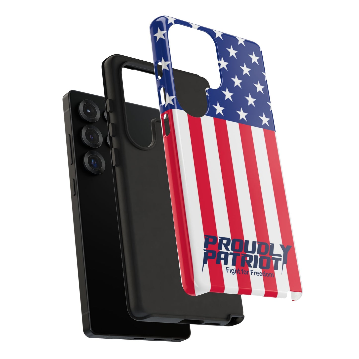 Stars, Stripes, and Cell Phones, Patriotic Phone Case for Proud Americans, USA Flag Phone Cover, Tough Cases for Veterans, Independence Day Gift