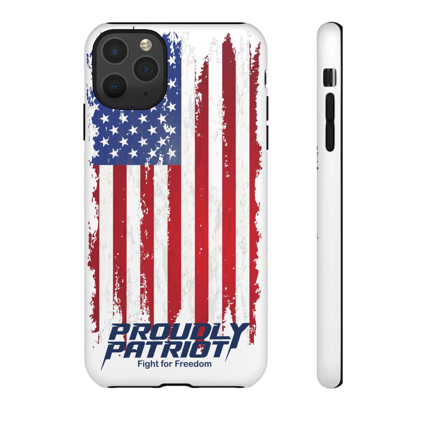 Distressed Flag, Patriotic Phone Case for Proud Americans, USA Flag Phone Cover, Tough Cases for Veterans, Independence Day Gift