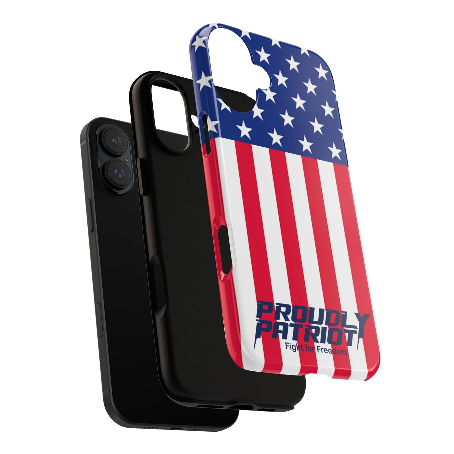 Stars, Stripes, and Cell Phones, Patriotic Phone Case for Proud Americans, USA Flag Phone Cover, Tough Cases for Veterans, Independence Day Gift