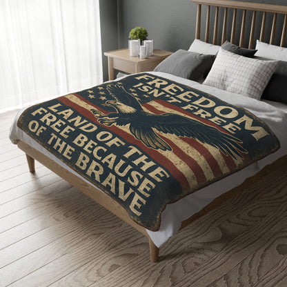 Freedom Ain’t Cheap! Velveteen Microfiber Blanket