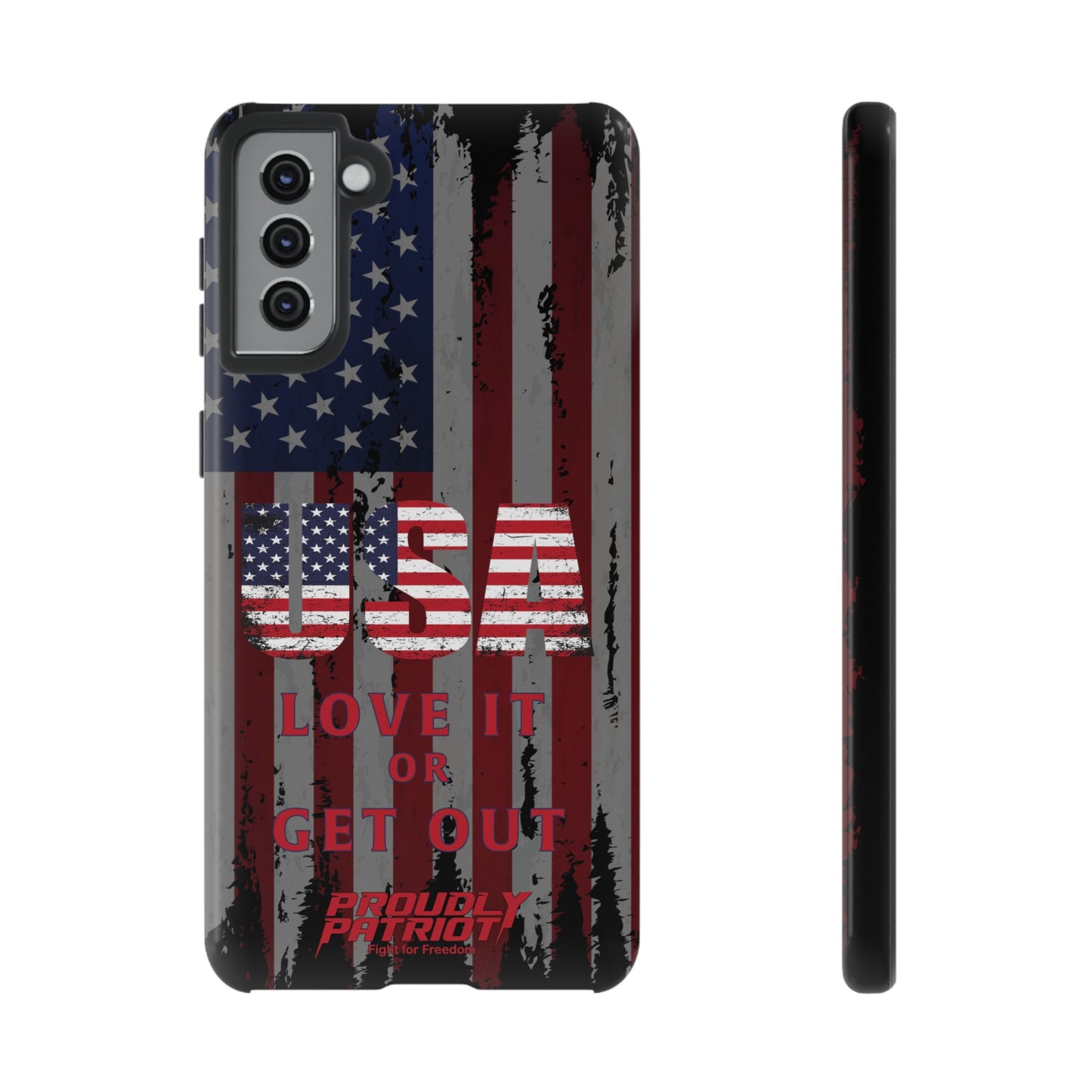 Stars, Stripes, and Zero Tolerance BLK Phone Case