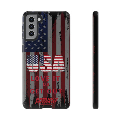 Stars, Stripes, and Zero Tolerance BLK Phone Case