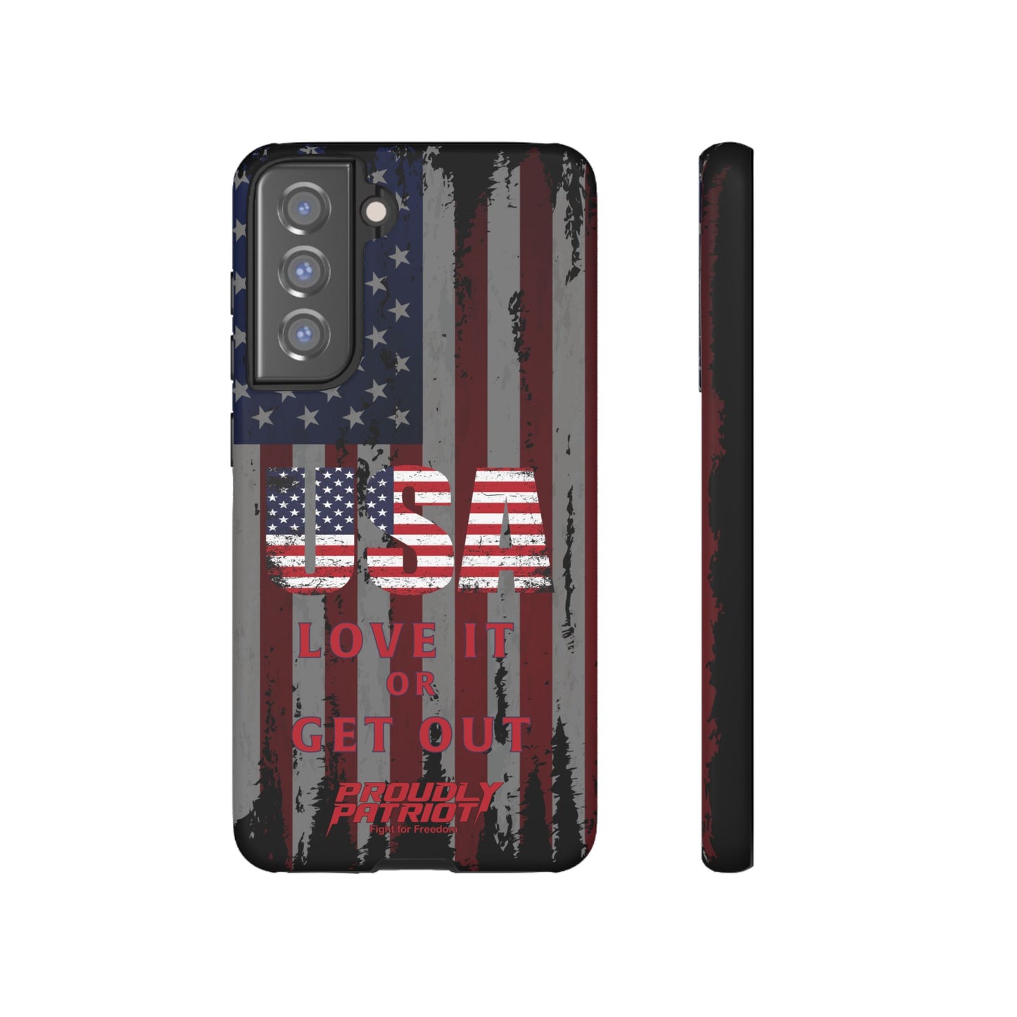 Stars, Stripes, and Zero Tolerance BLK Phone Case