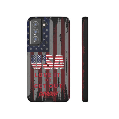 Stars, Stripes, and Zero Tolerance BLK Phone Case