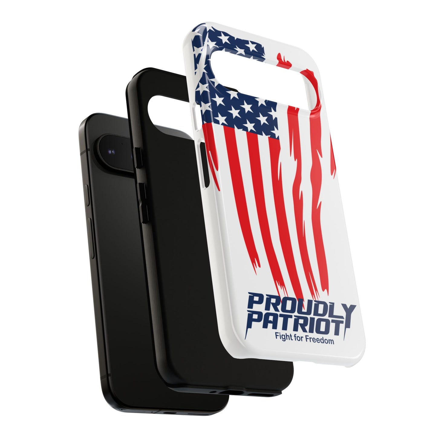 The Flag, Patriotic Phone Case for Proud Americans, USA Flag Phone Cover, Tough Cases for Veterans, Independence Day Gift