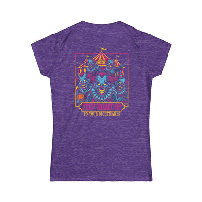 Creepy Circus Horror Style Women's Tee