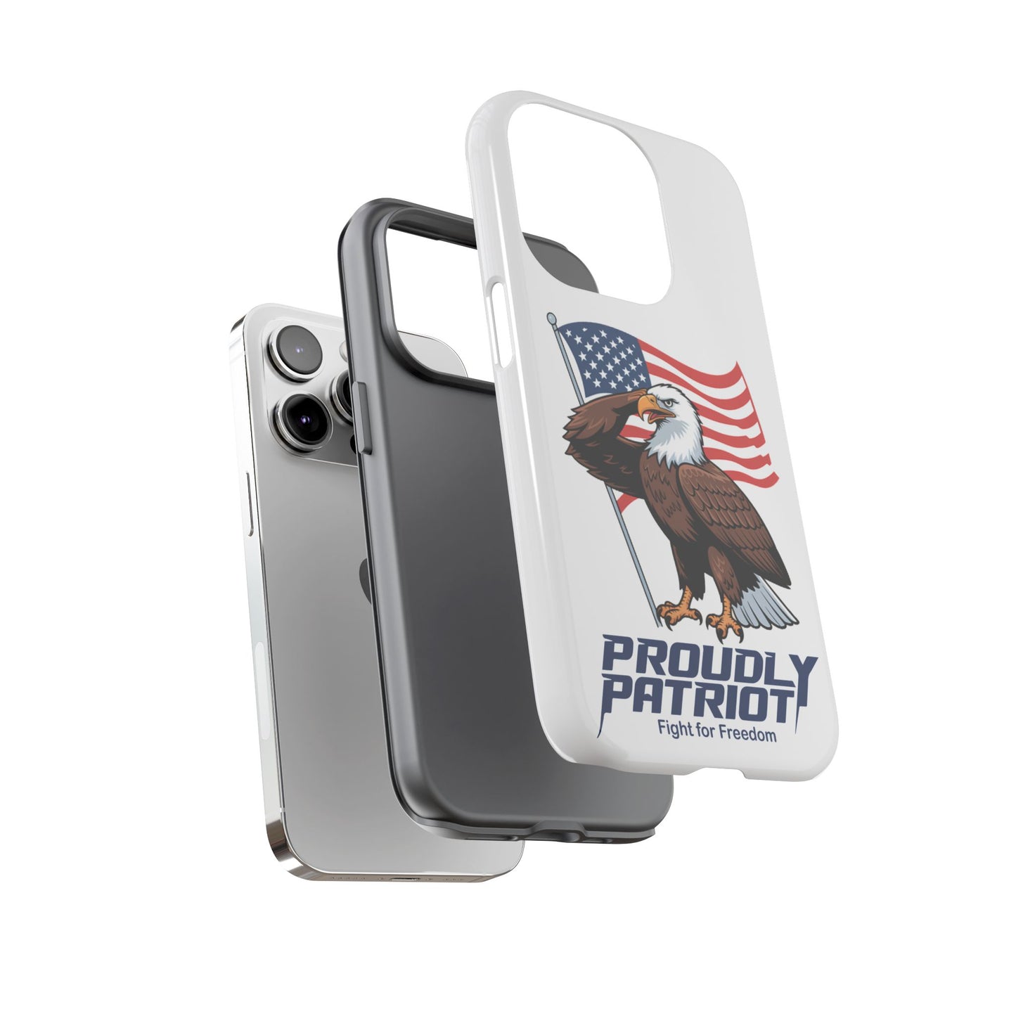 Major Talon Reporting for Duty! Patriotic Phone Case for Proud Americans, USA Flag Phone Cover, Tough Cases for Veterans, Independence Day Gift