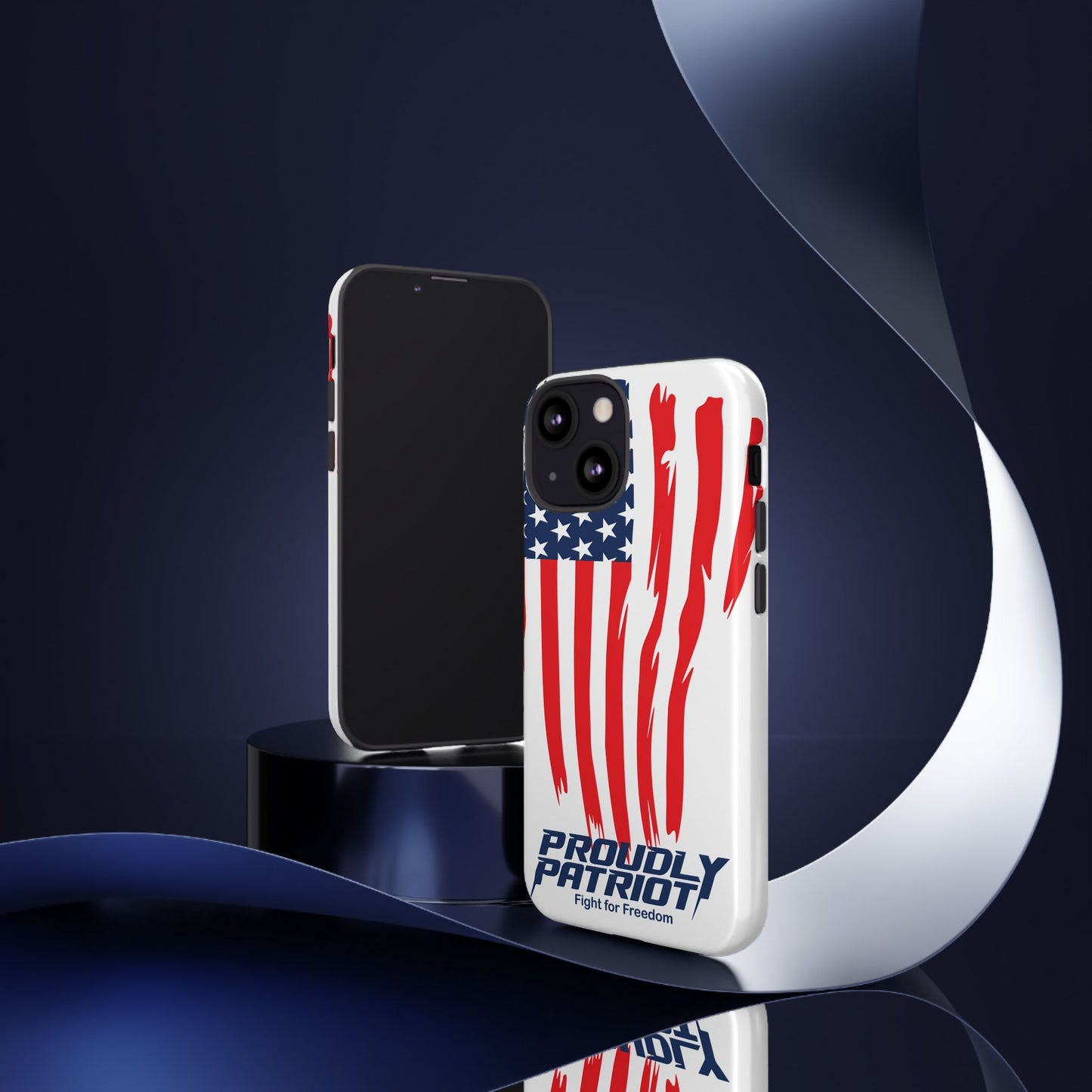 The Flag, Patriotic Phone Case for Proud Americans, USA Flag Phone Cover, Tough Cases for Veterans, Independence Day Gift