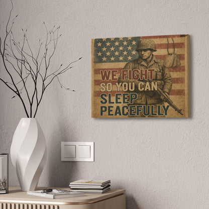 Sleep Peacefully Canvas Wall Art