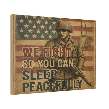 Sleep Peacefully Canvas Wall Art