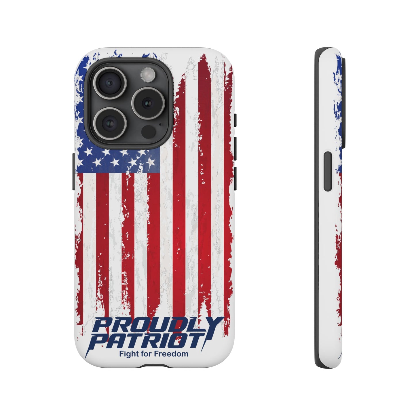 Distressed Flag, Patriotic Phone Case for Proud Americans, USA Flag Phone Cover, Tough Cases for Veterans, Independence Day Gift