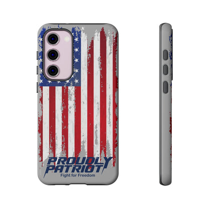 Distressed Flag Gray, Phone Case
