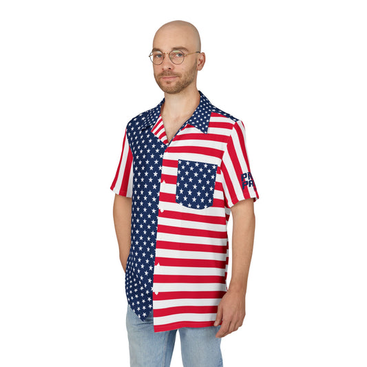 USA Flag Hawaiian Shirt