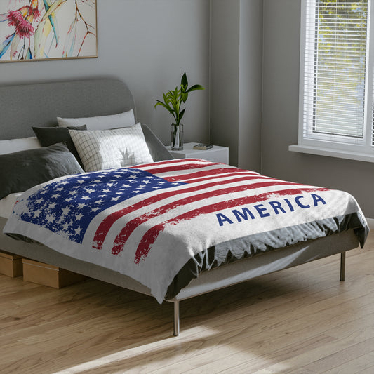 Patriotic Microfiber Blanket