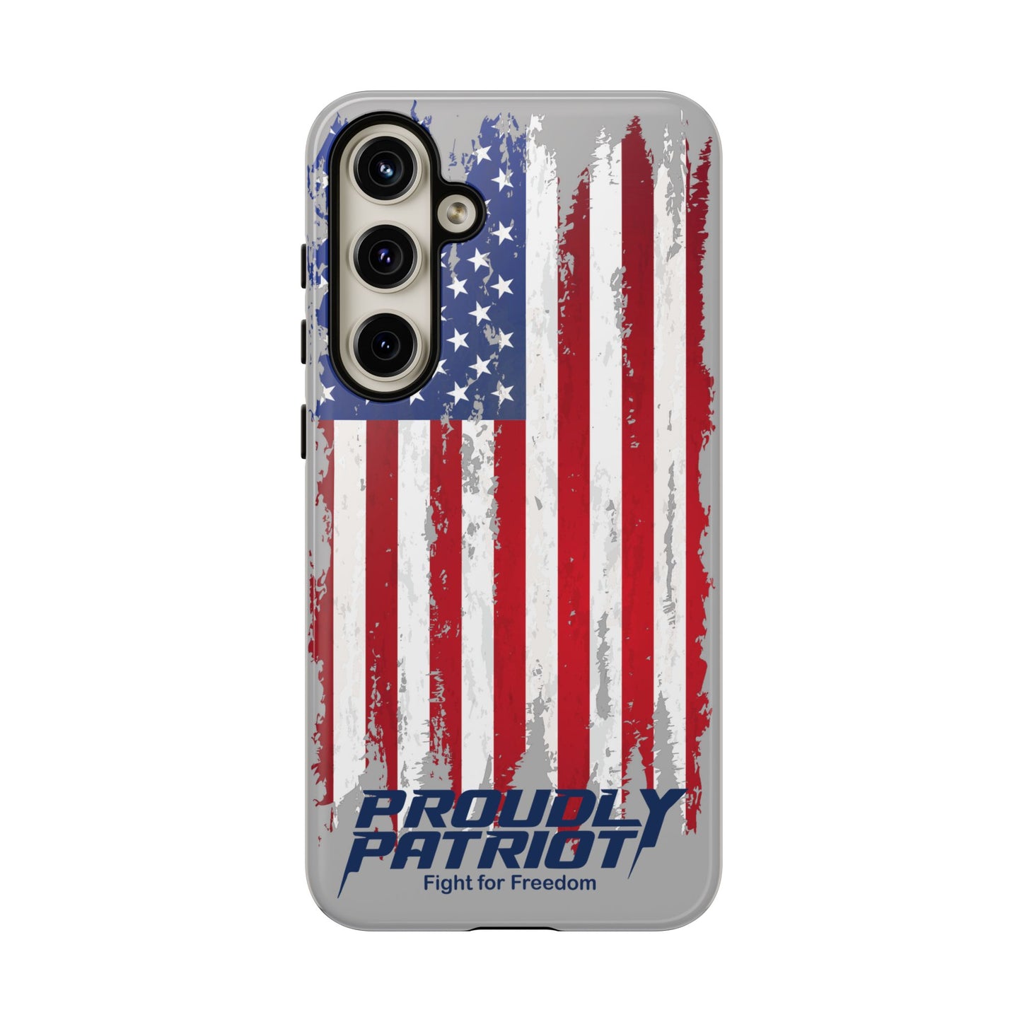 Distressed Flag Gray, Phone Case