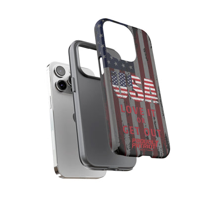 Stars, Stripes, and Zero Tolerance BLK Phone Case