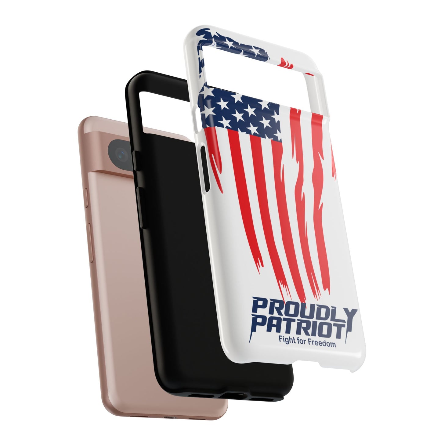 The Flag, Patriotic Phone Case for Proud Americans, USA Flag Phone Cover, Tough Cases for Veterans, Independence Day Gift