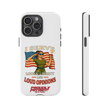 Patriotic Sass in Camo Class, Phone Case