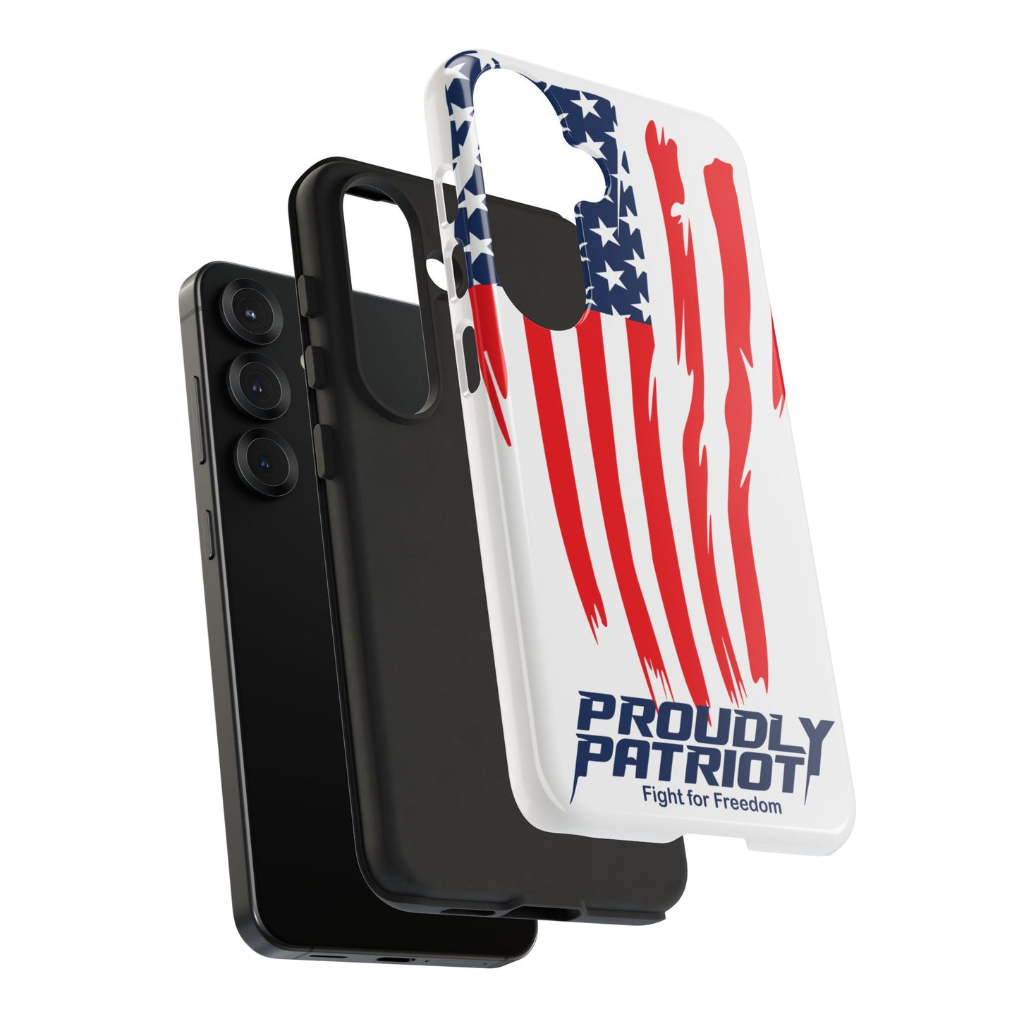 The Flag, Patriotic Phone Case for Proud Americans, USA Flag Phone Cover, Tough Cases for Veterans, Independence Day Gift