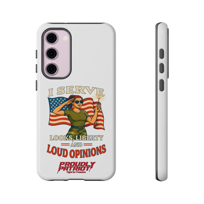 Patriotic Sass in Camo Class, Phone Case