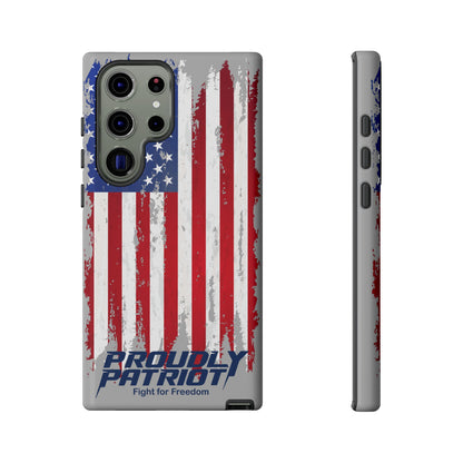 Distressed Flag Gray, Phone Case