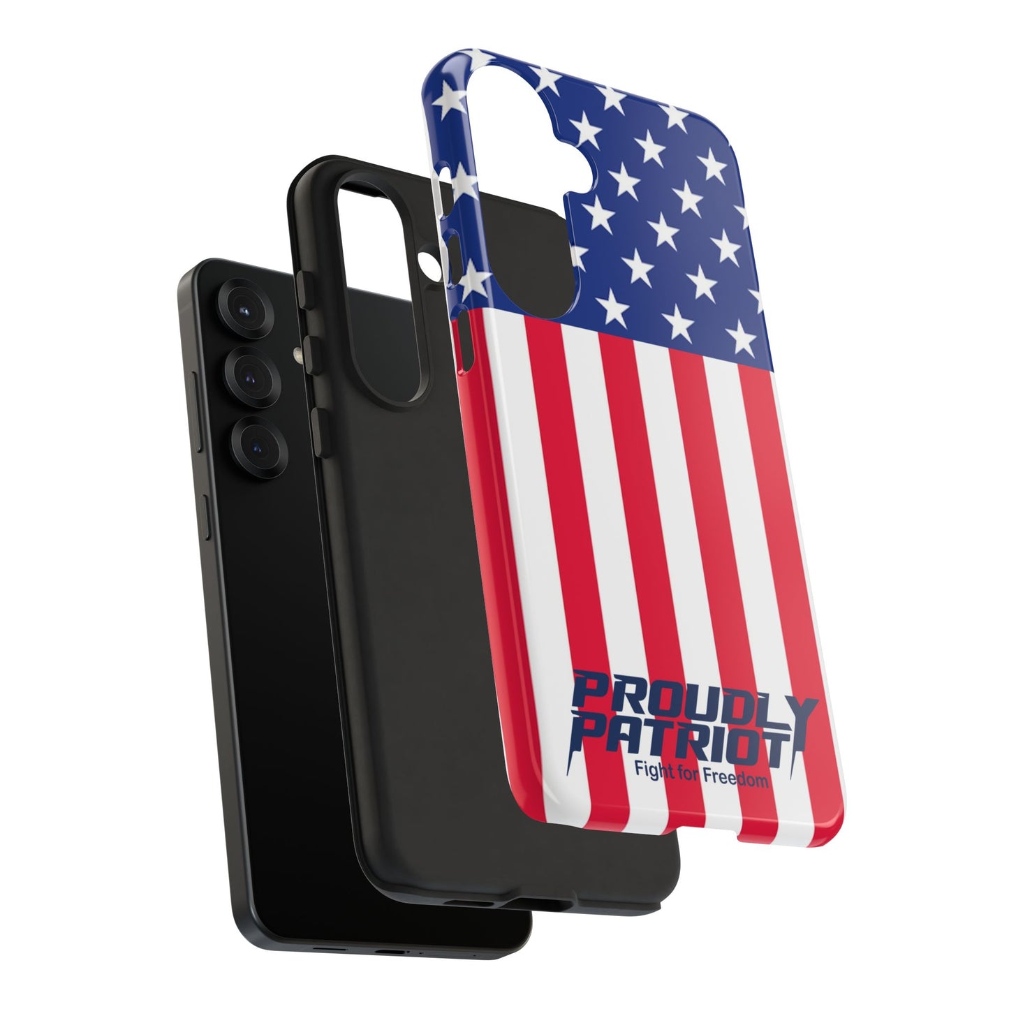 Stars, Stripes, and Cell Phones, Patriotic Phone Case for Proud Americans, USA Flag Phone Cover, Tough Cases for Veterans, Independence Day Gift