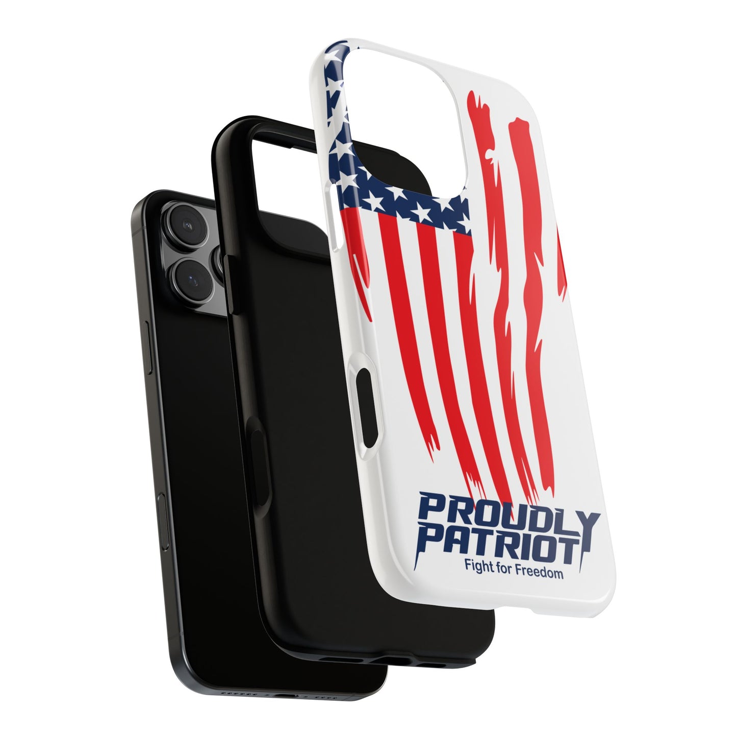 The Flag, Patriotic Phone Case for Proud Americans, USA Flag Phone Cover, Tough Cases for Veterans, Independence Day Gift