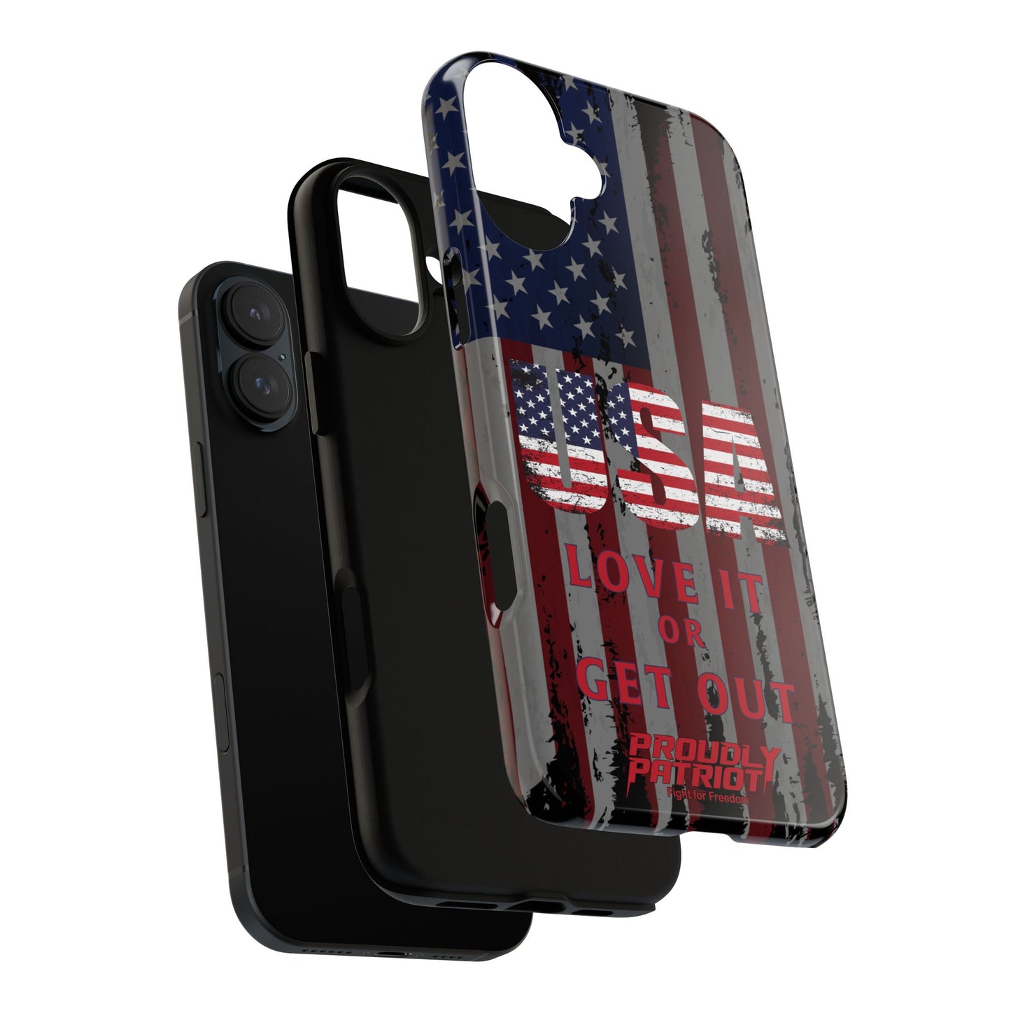 Stars, Stripes, and Zero Tolerance BLK Phone Case