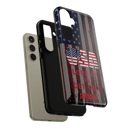 Stars, Stripes, and Zero Tolerance BLK Phone Case