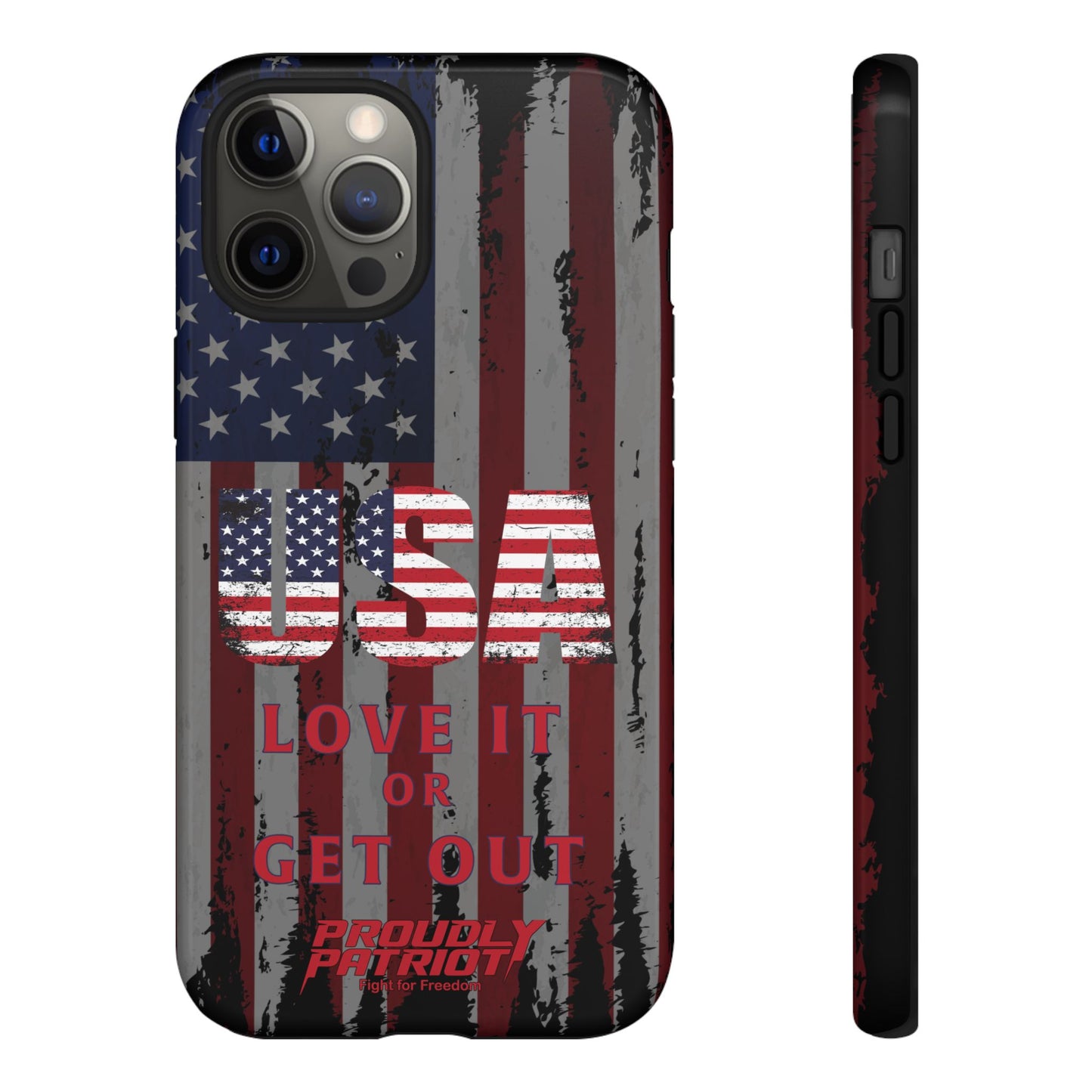 Stars, Stripes, and Zero Tolerance BLK Phone Case